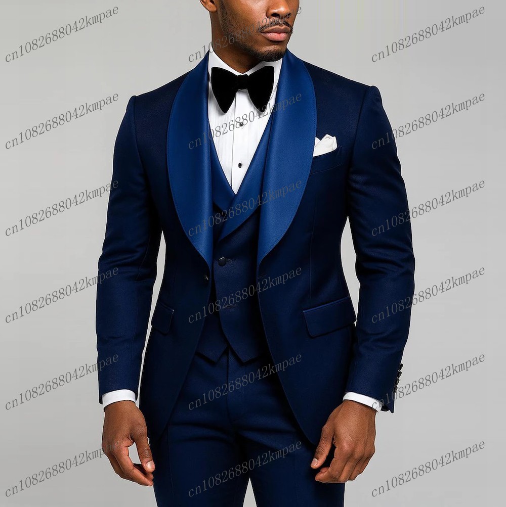 Men'S Grooming Kits - Nuevo traje Formal azul marino para
