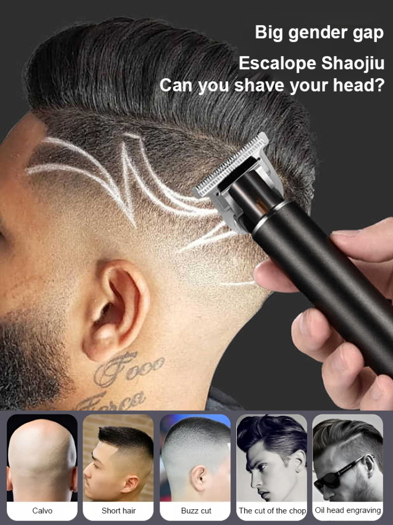 Men'S Grooming Barbershop - Máquina de Cortar Cabello Eléctrica Vintage