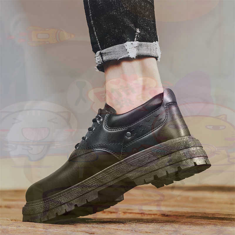 Men'S Grooming Cream - Zapatillas deportivas de cuero Natural oscuro