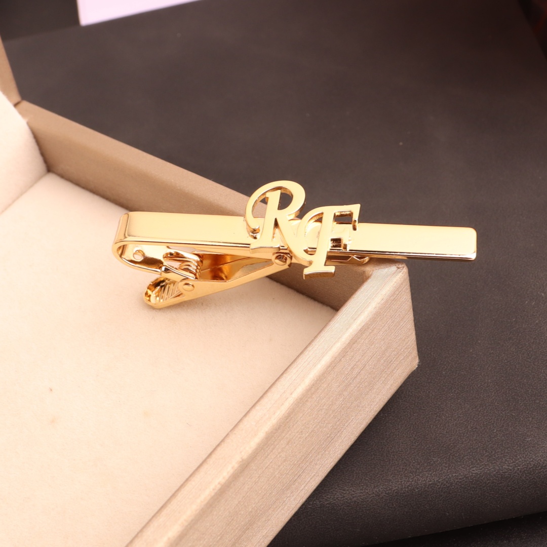 Men Grooming Usa - Clip de corbata con inicial personalizada