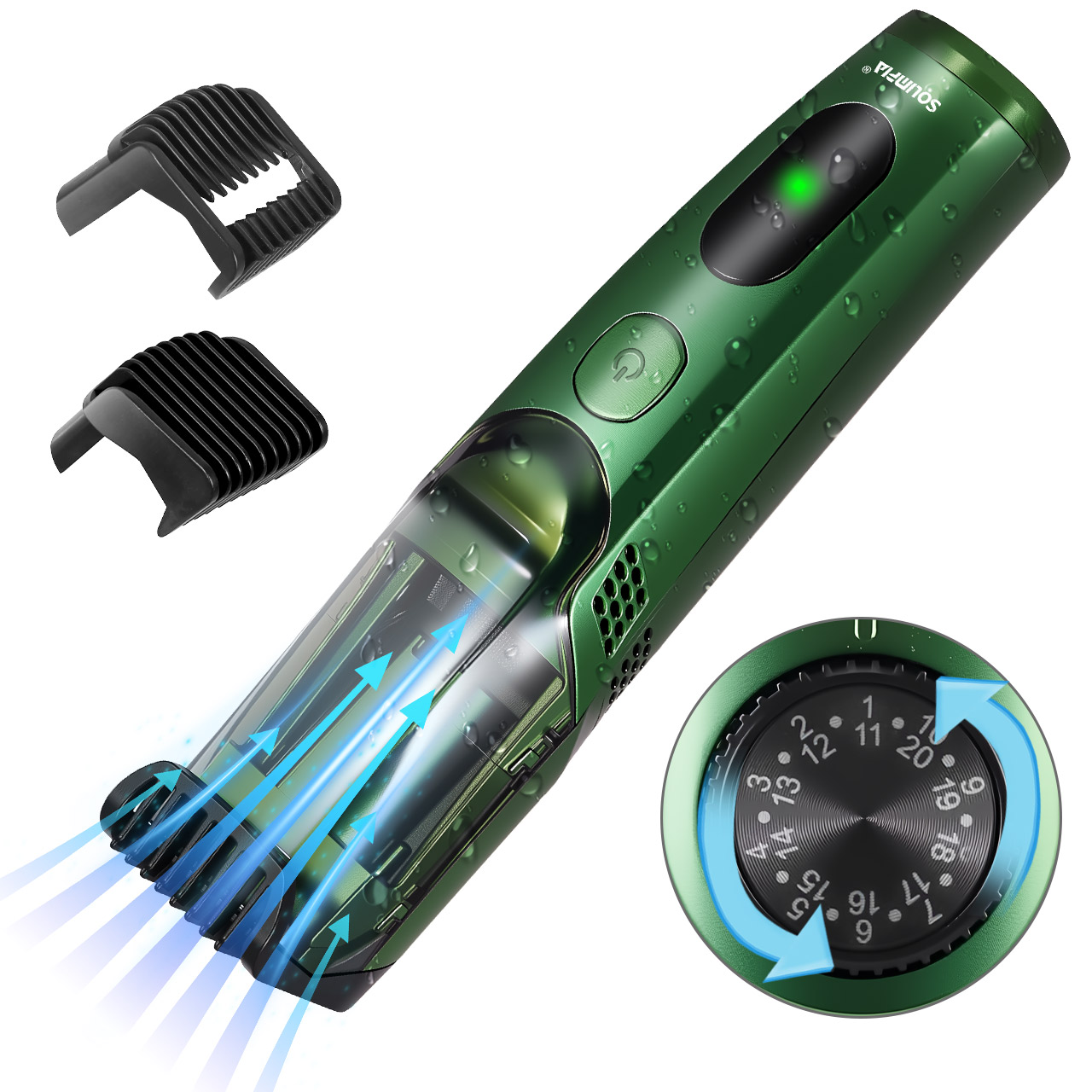 Men'S Grooming Vacuum - Recortadora de barba inalámbrica Solimpia para