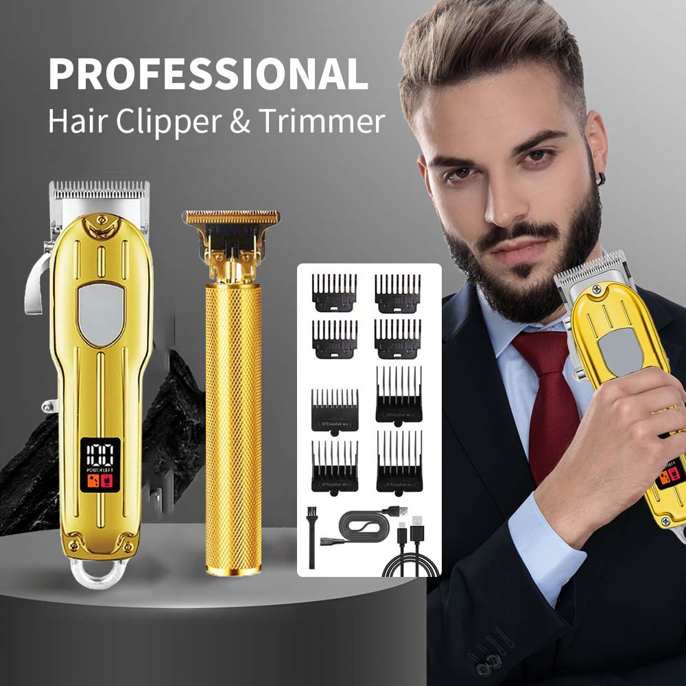 Men'S Grooming Kits - Juego de cortapelos eléctrico 2 en