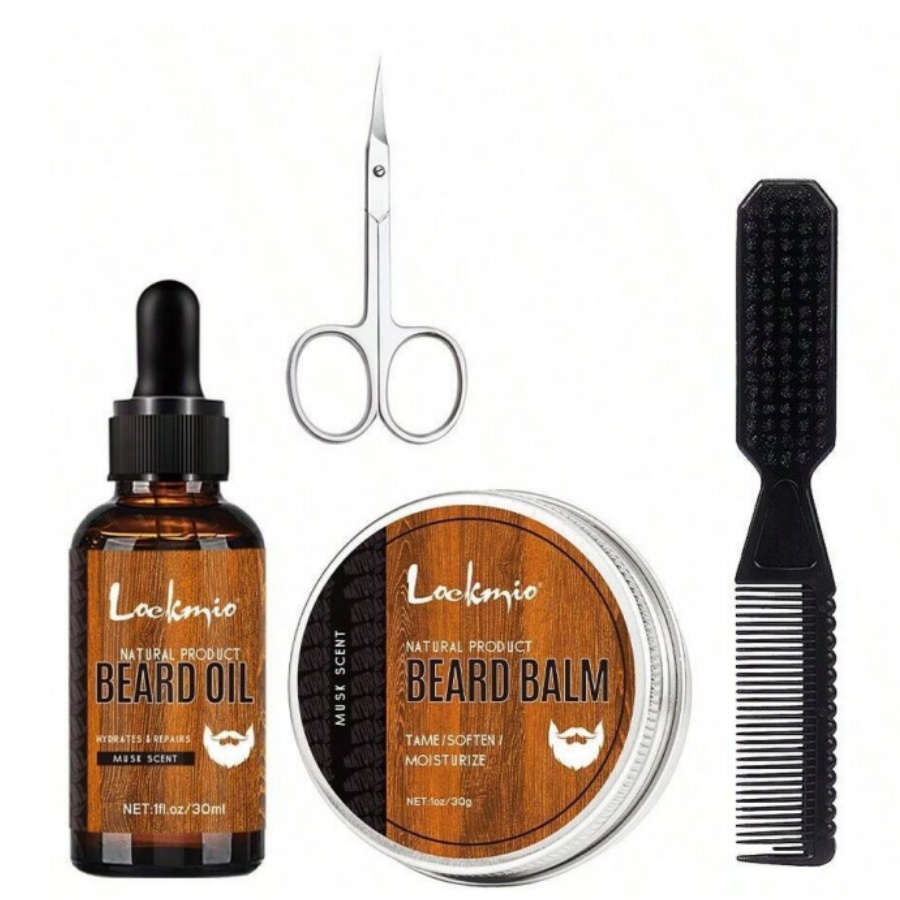 Men'S Grooming Cream - Kit de bálsamo para Barba para