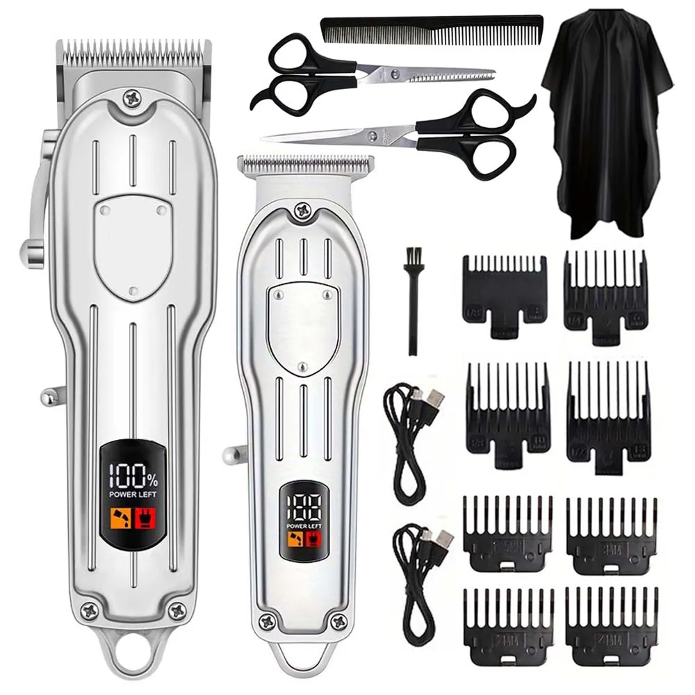 Men'S Grooming Kits - Cortadora de Pelo Eléctrica con Pantalla