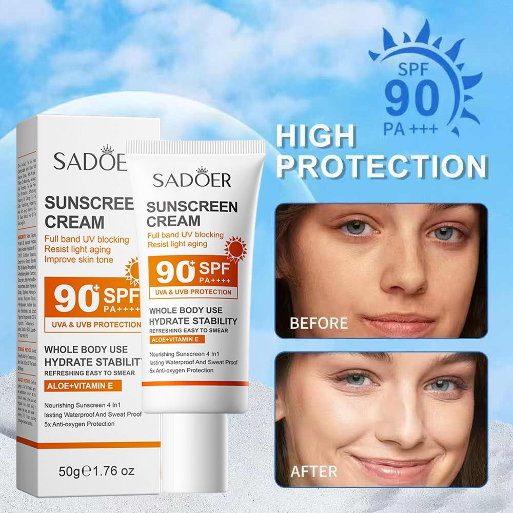 Face Moisturizer Spf - Crema de protección solar Sadoer con