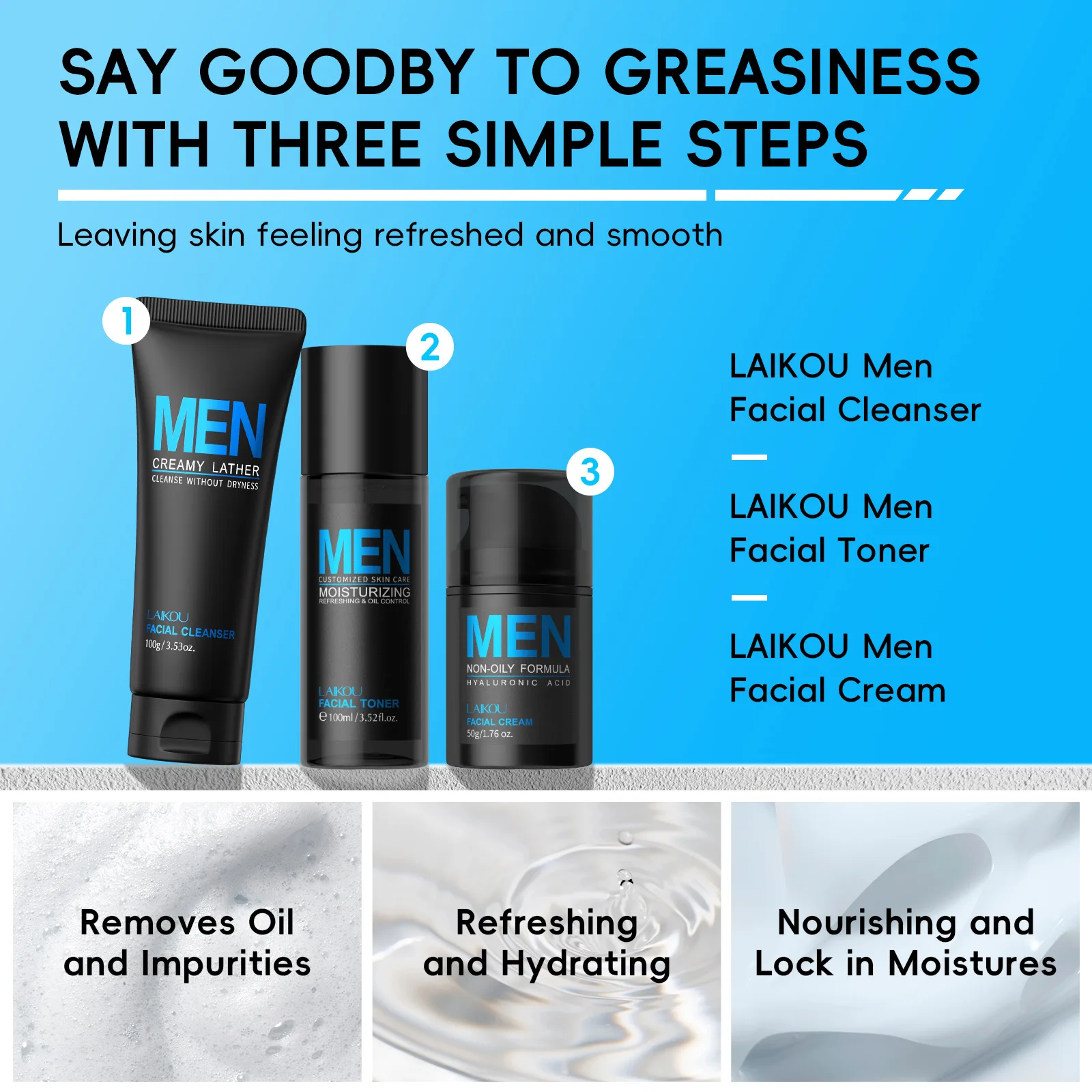 Juego de aseo 3 en 1 para homb - Men'S Grooming Cream reseña y precio