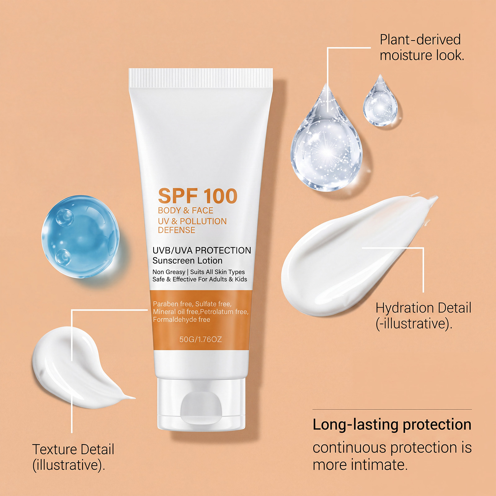 Protector solar SPF 100, prote - Face Moisturizer Spf reseña y precio