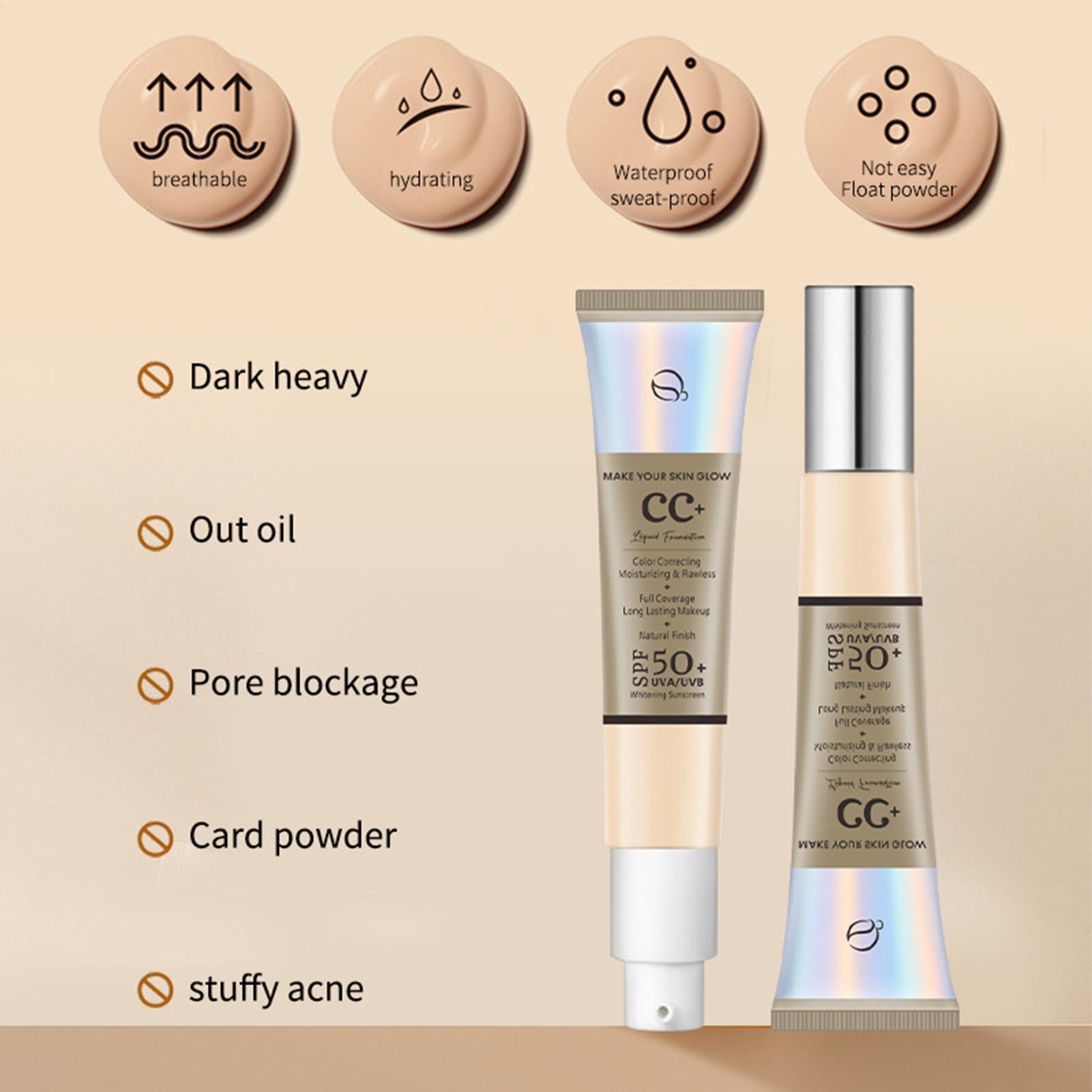 CC Cream Foundation SPF 50 Bas - Face Moisturizer Spf reseña y precio